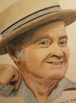 The legendary Bob Hope - colored pencil