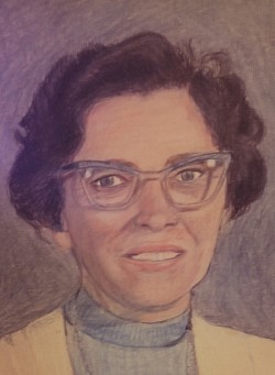 Brother-in-law Lloyd's mother - colored pencil