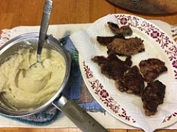 My favorite, chicken fried steak and mashed potatos