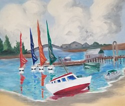 Ida told me this was her first painting. I believe she gave it to me because I admired it so.