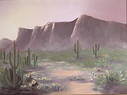 Love this desert with the mountains