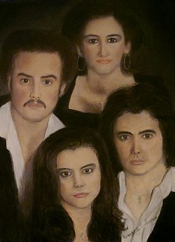 The Overtons 1980 - pastel painting